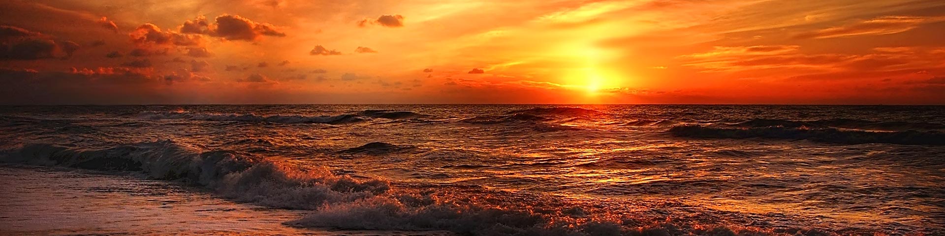 Sonnenuntergang über dem Meer